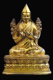 Tsongkhapa (1357–1419) was a famous teacher of Tibetan Buddhism whose activities led to the formation of the Gelug school. He is also known by his ordained name Lobsang Drakpa (blo bzang grags pa) or simply as Je Rinpoche (rje rin po che). Tsongkhapa heard Buddha’s teachings from masters of all Tibetan Buddhist traditions, and received lineages transmitted in the major schools. His main source of inspiration was the Kadampa tradition. Based on Tsongkhapa’s teaching, the two distinguishing characteristics of the Gelug tradition are The Union of Sutra and Tantra, and Emphasis on Vinaya (the moral code of discipline).