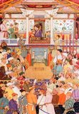 Shahab-ud-din Muhammad Khurram Shah Jahan I (1592 –1666), or Shah Jahan, from the Persian meaning ‘king of the world’, was the fifth Mughal ruler in India and a favourite of his legendary grandfather Akbar the Great.<br/><br/>

He is best known for commissioning the ‘Phadshahnamah’ as a chronicle of his reign, and for the building of the Taj Mahal in Agra as a tomb for his wife, Mumtaz Mahal. Under Shah Jahan, the Mughal Empire attained its highest union of strength and magnificence. The opulence of Shah Jahan’s court and his famous Peacock Throne was the wonder of all the European travelers and ambassadors. His political efforts encouraged the emergence of large centers of commerce and crafts—such as Lahore, Delhi, Agra and Ahmedabad—linked by roads and waterways to distant places and ports.<br/><br/>

He moved the capital from Agra to Delhi. Under Shah Jahan's rule, the Red Fort and Jama Masjid in Delhi were built, the Shalimar Gardens of Lahore, sections of the Lahore Fort and his father's mausoleum.